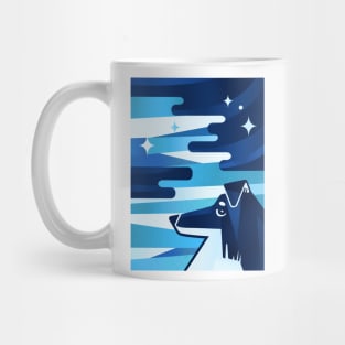 Dog and stars Mug